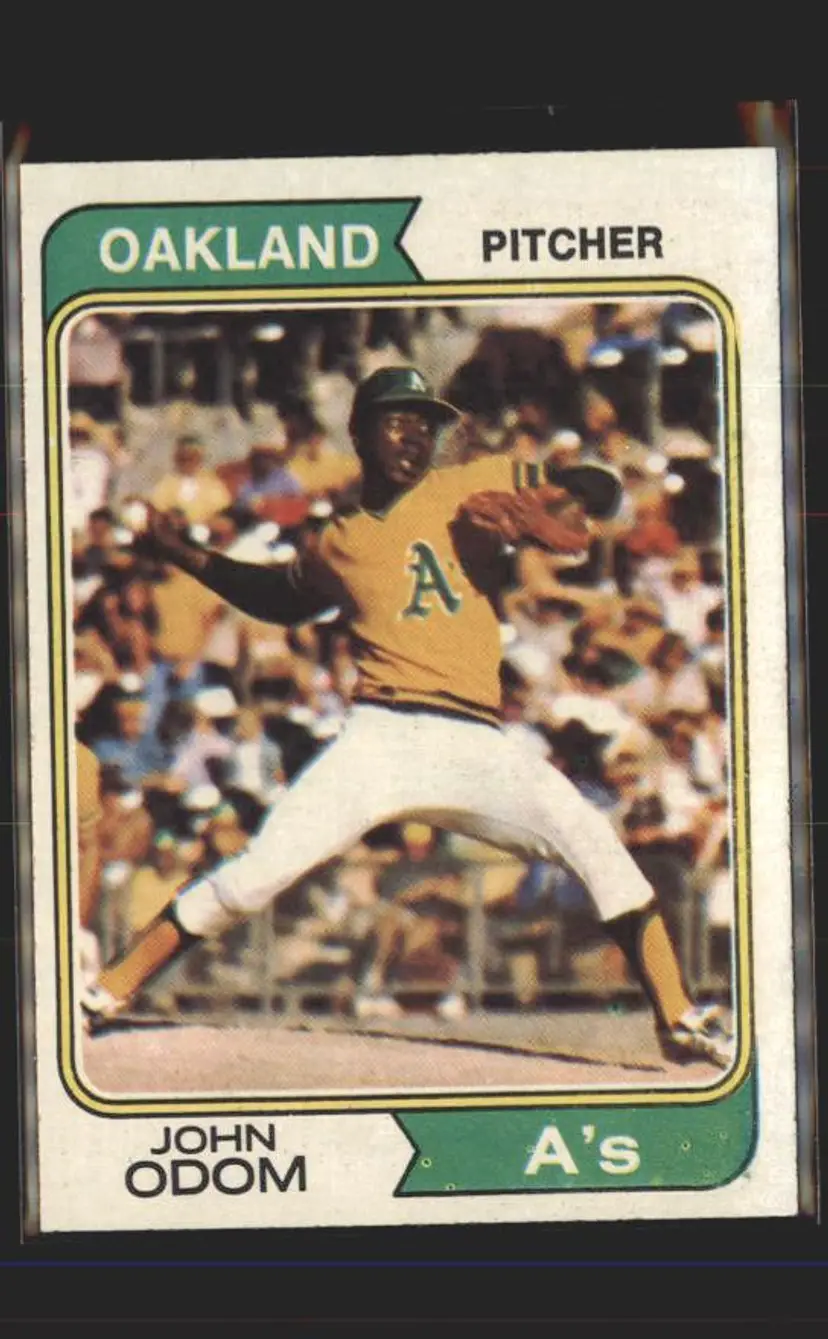 1974 Topps #461 John Odom - (pk5) - Oakland Athletics