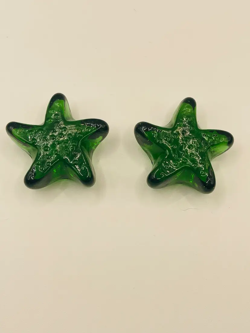 Mini Green Starfish Paperweights