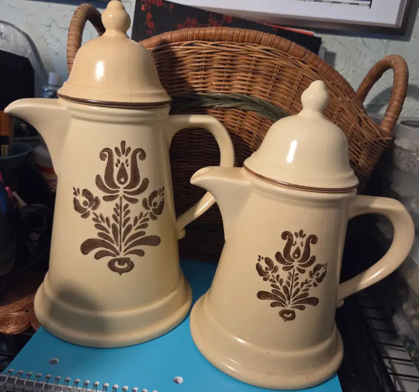 Pfaltzgraff "Village" Set of 2 Beverage Servers