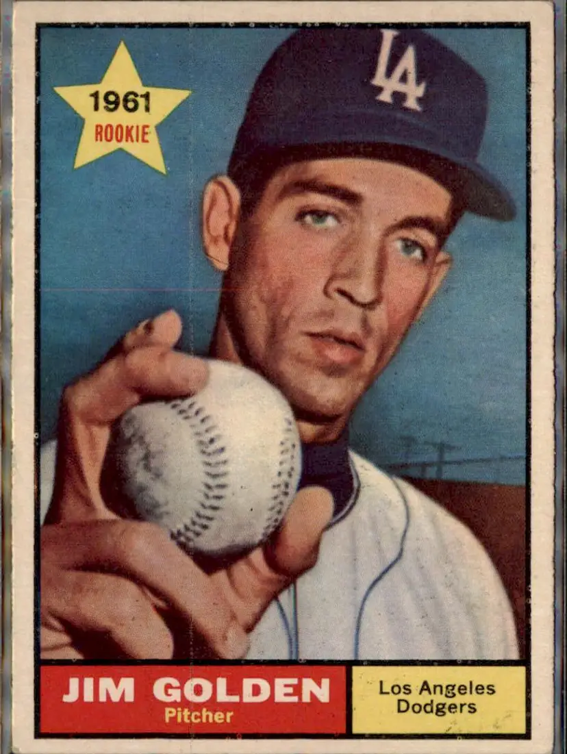 1961 Topps #298 Jim Golden - ( ) - Los Angeles Dodgers