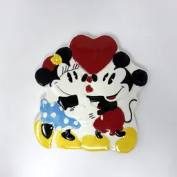 Treasurecraft Mickie Minnie Ceramic Trivet, 1970s (0055-26)