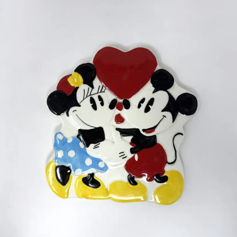 Treasurecraft Mickie Minnie Ceramic Trivet, 1970s (0055-26)