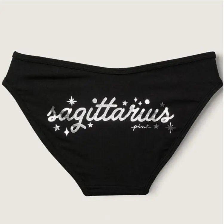 M-Victoria's Secret PINKCOTTON BIKINI UNDERWEAR Constellation✨️ Sagittarius NWT