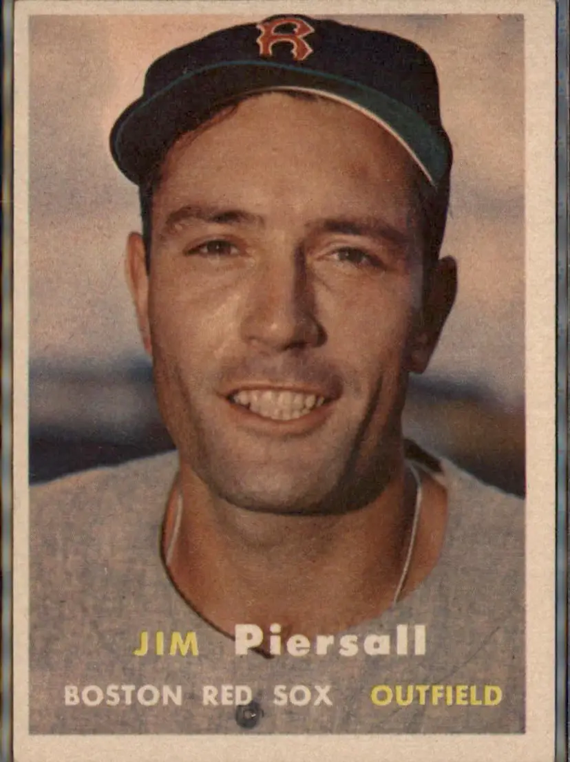 1957 Topps #75 Jim Piersall - ( pk1 ) - Boston Red Sox