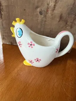 Vintage Holt Howard Little Bow Peep Chicken Pitcher Creamer
