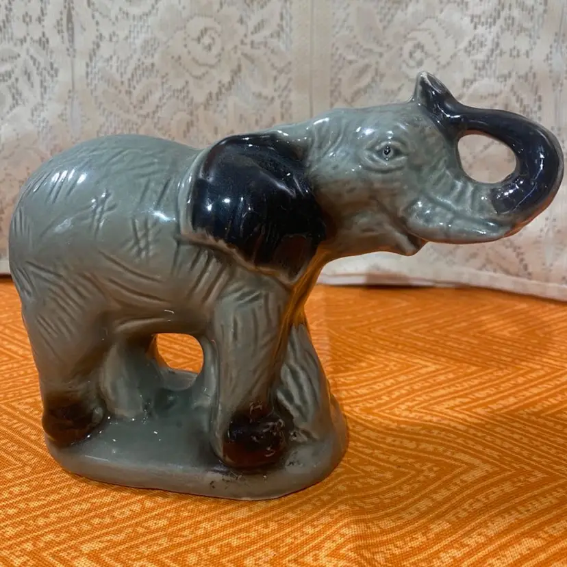 Elephant Figurine Handcrafted Brazil