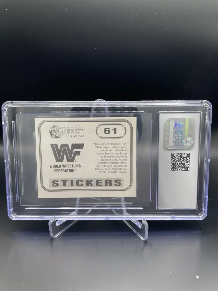 Hulk Hogan Logo 1993 Merlin WWF CSG 7.5
