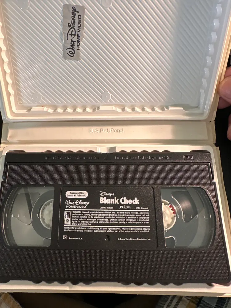 Nostalgic Trip: Blank Check (1994) Walt Disney Home Video VHS - Classic Family Comedy!