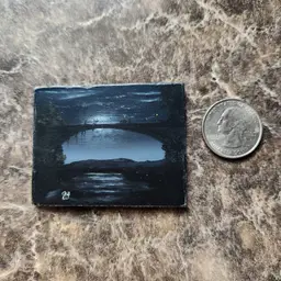 Miniature Oil Painting On Masonite Board Signed By The Artist