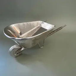 Vintage Goddinger Silver Art Co Wheelbarrow Nut/Candy Dish