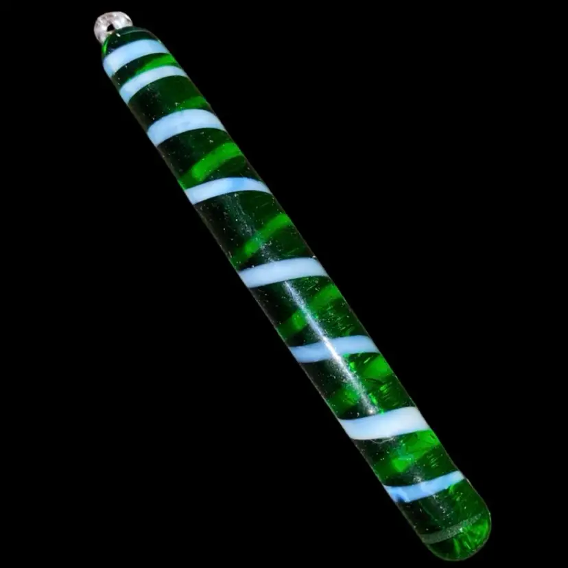 #10- Just In Large 1980/90s Art Glass Hand Blown Candy 3" Long