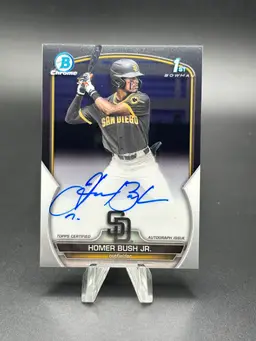 2023 Bowman Draft Homer Bush Jr. Chrome Auto 1st #CDA-HB Padres