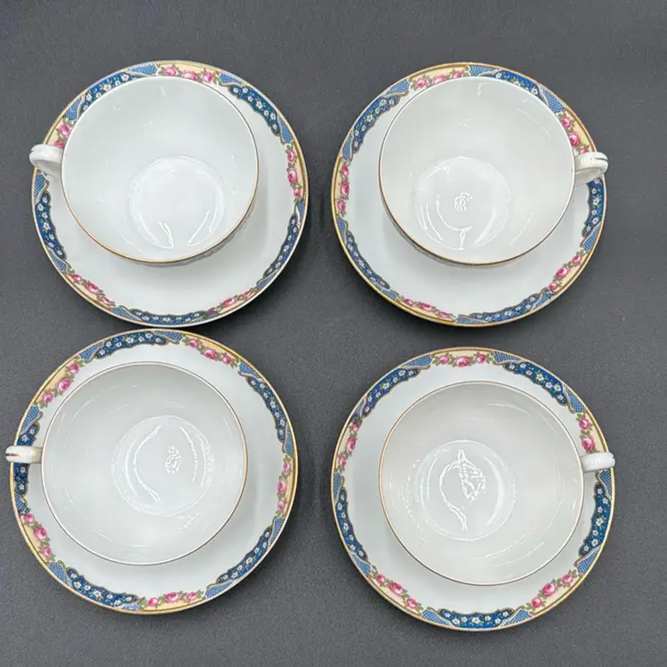 TK Thun Czechoslovakia Cup & Saucer Sets (four)