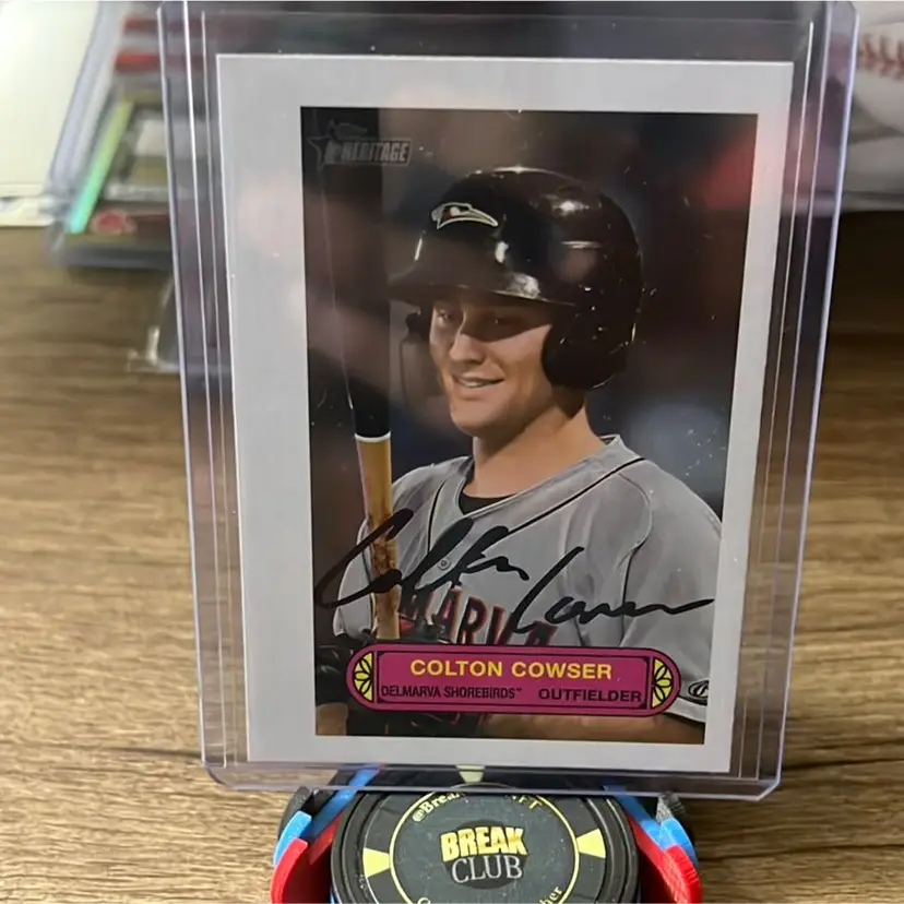 Colton Cowser 2022 Topps Heritage Minor Baltimore Orioles