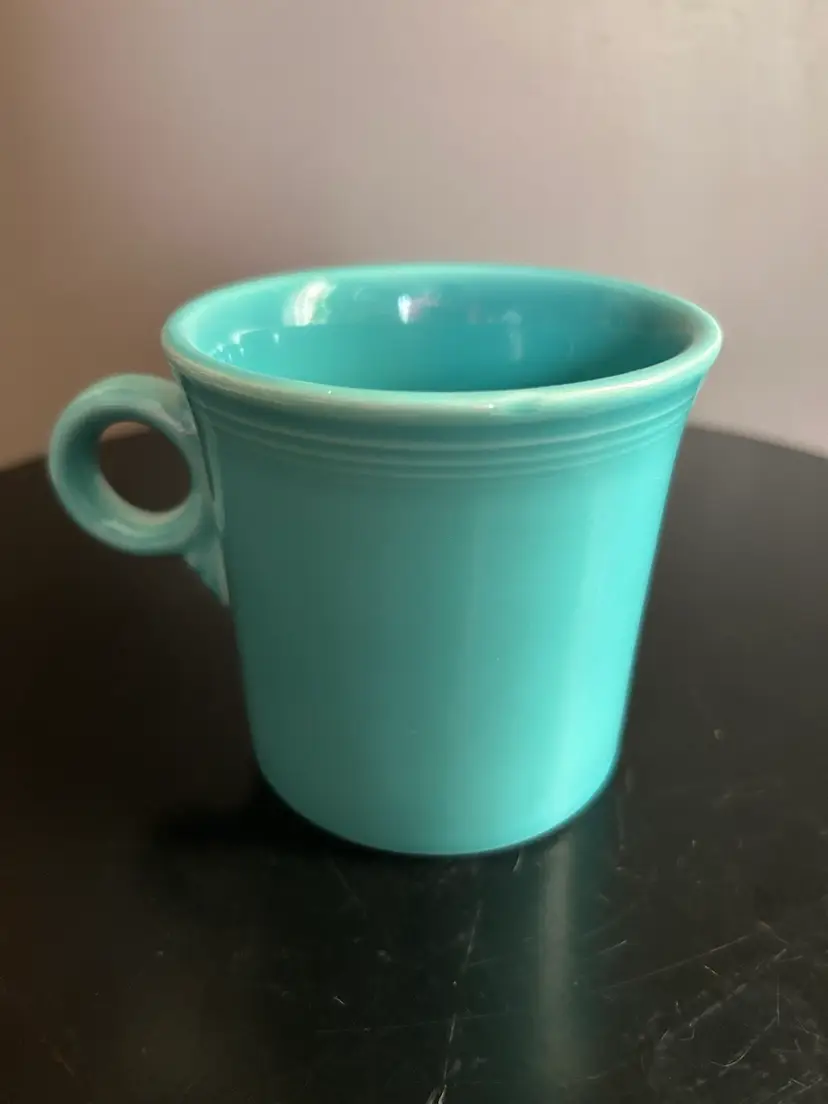 Fiesta Turquoise Homer Laughlin O-Ring Handle Coffee Mug USA HLC Replacement