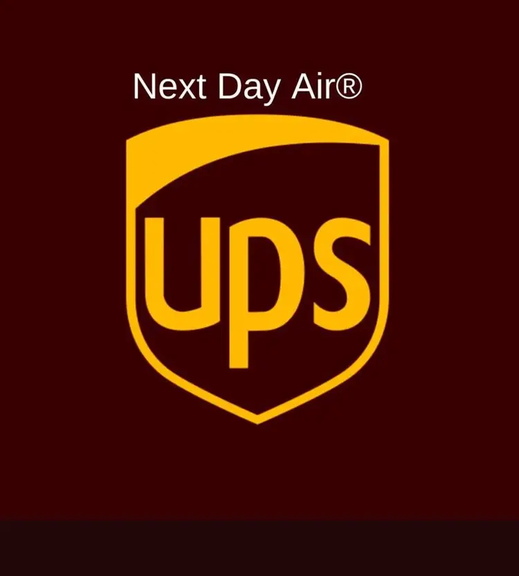 Shipping upgrade: UPS next day air