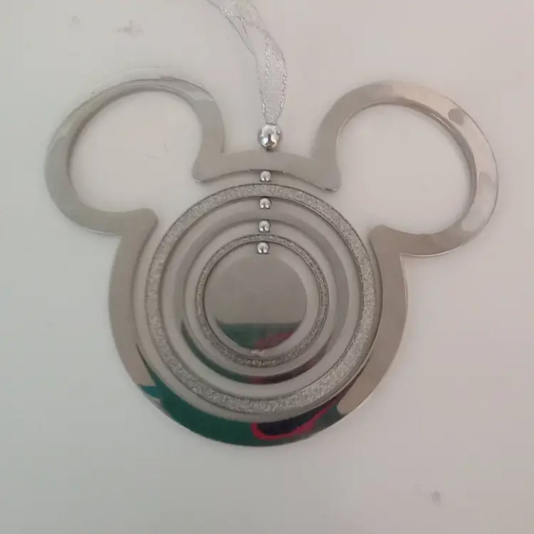 Metal Mickey Mouse Spinner Ornament