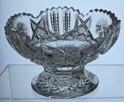 American Brilliant Period Cut Glass Bowl
