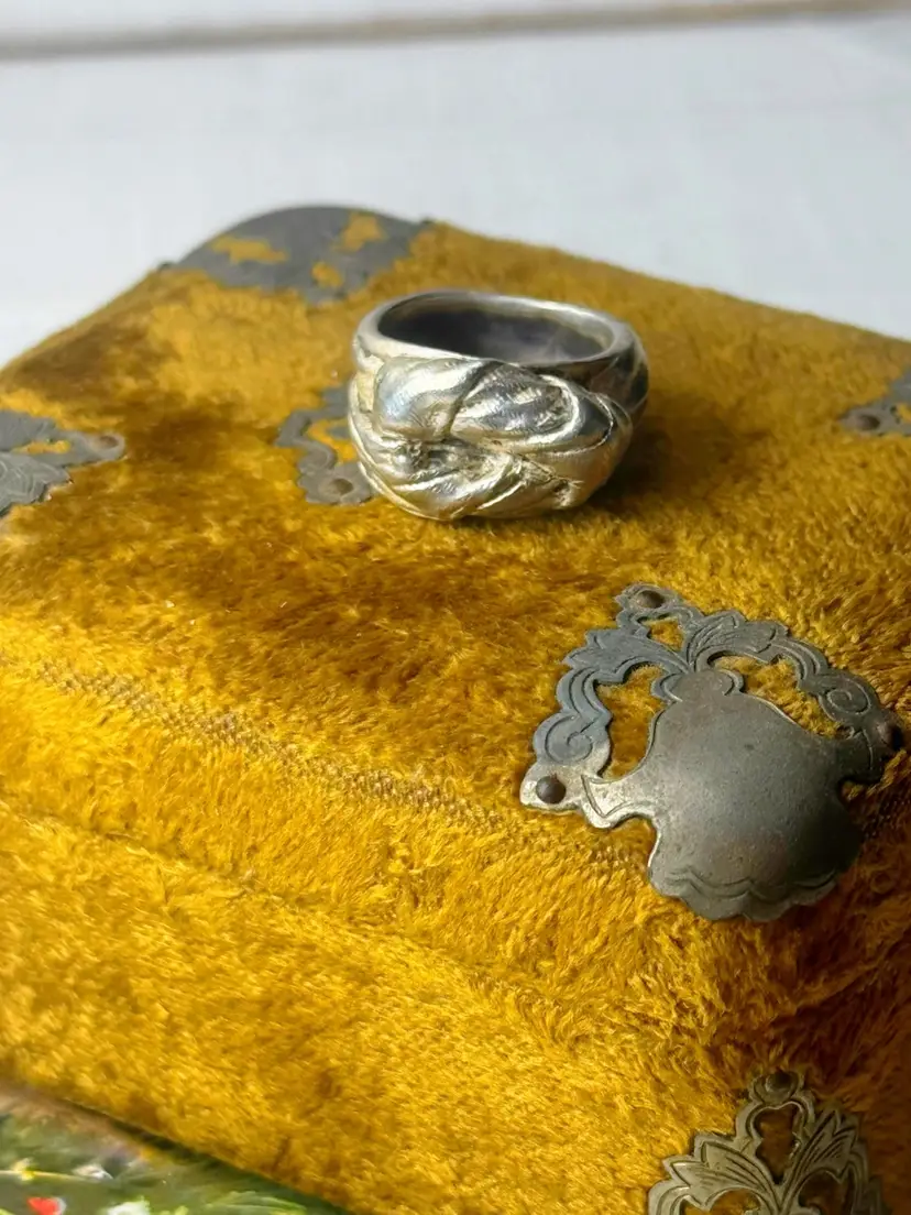 Mignon Faget Designer Retired Sterling Silver Knot Ring Size 7