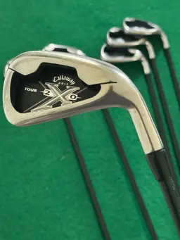 Callaway X-20, 4-P +3: irons Women's RH Tour wrapped grips