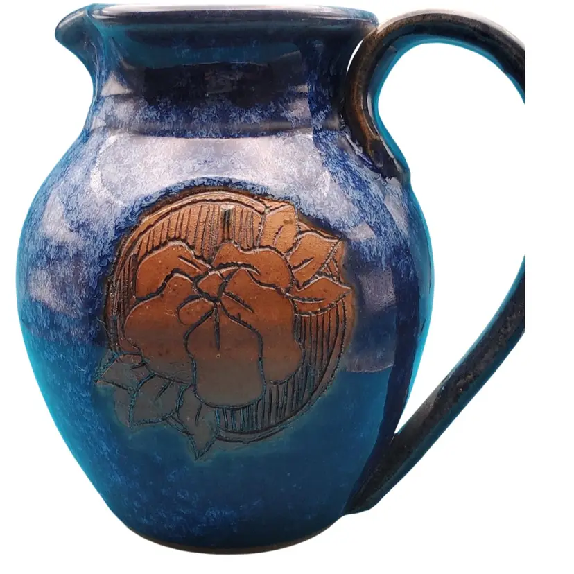 Vintage Artisan Pottery Pitcher