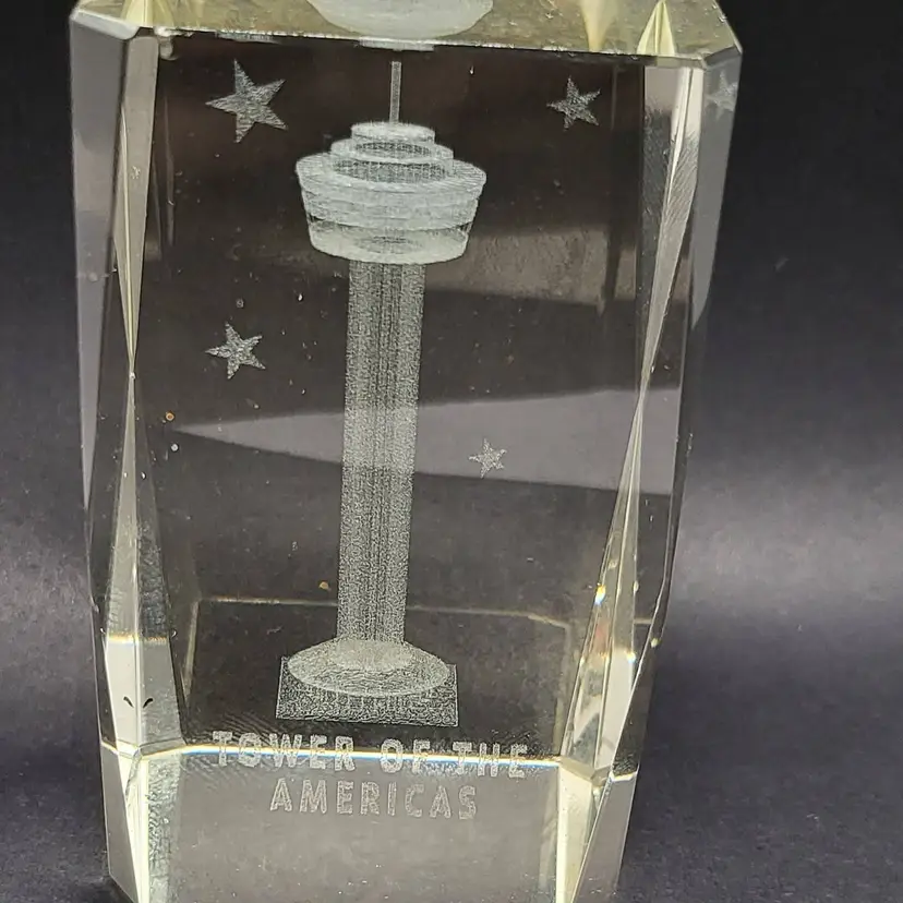 Tower of the Americas 3D Crystal Souvenir paper weight
