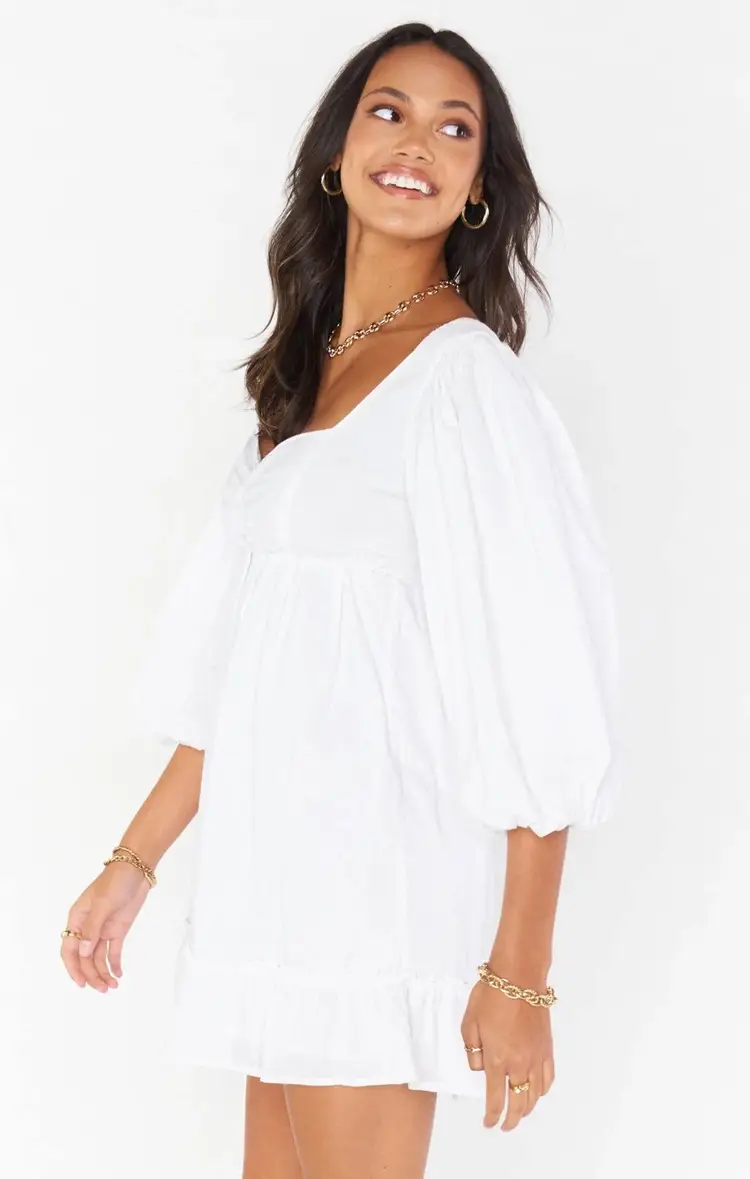 SHOW ME YOUR MUMU Mandi Mini Dress in White NWT X Small