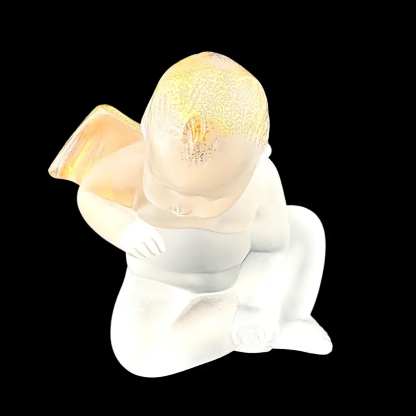 Lalique Elton John Cherub 3” Tall x 3” Deep