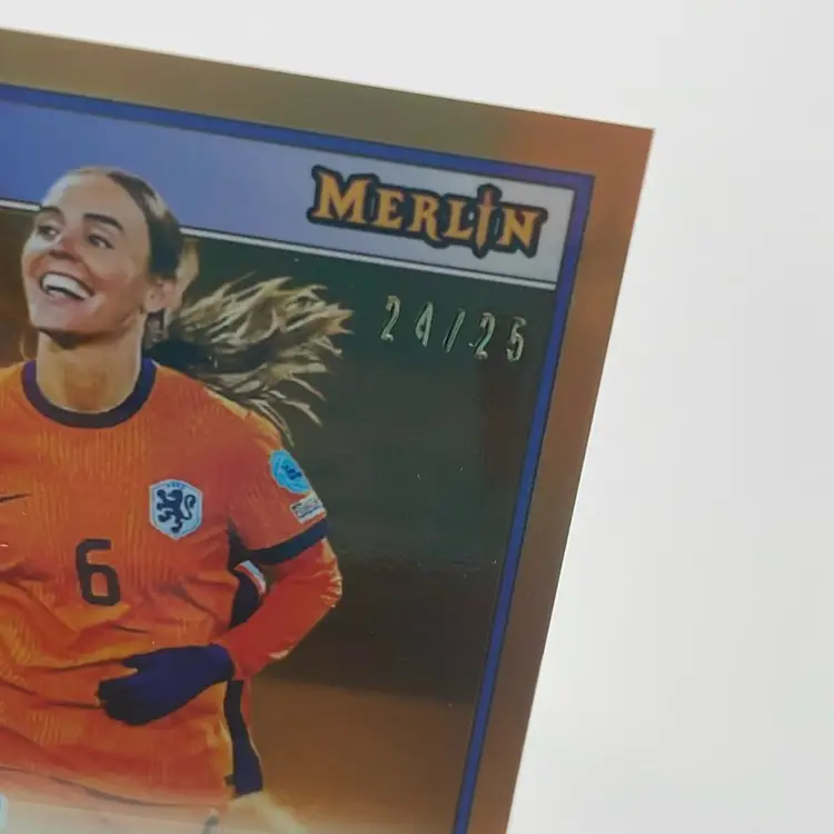 Jill Roord - Topps Merlin UEFA Women's Euro 2025 - Netherlands Orange Auto #'d /25 Soccer Card