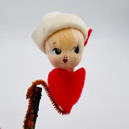 Amazing Vintage Sweetheart Valentine Flower Pick