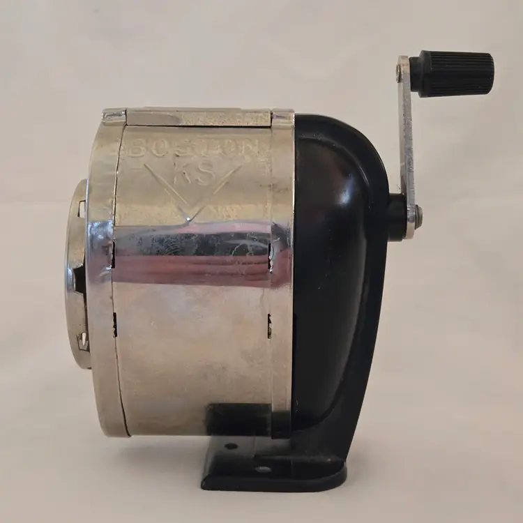 Boston KS Pencil Sharpener Wall Mount Metal Hunt Manufacturing USA made Vintage