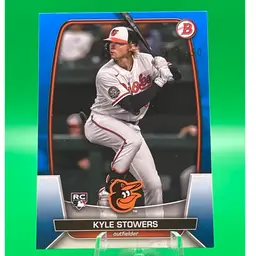 Kyle Stowers 2023 Bowman Paper Blue Parallel /150 Baltimore Orioles Baseball Card