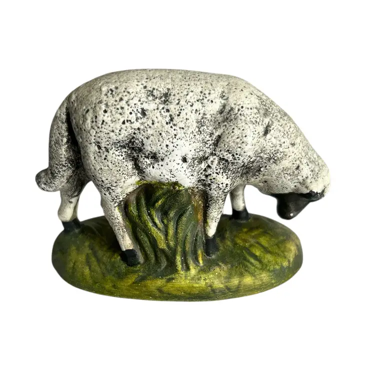 Signed Atlantic Mold Nativity Sheep Figurine
