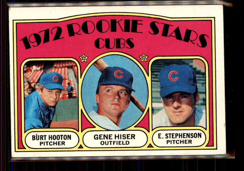 Burt Hooton/Gene Hiser/Earl Stephenson 1972 Topps #61 - Chicago Cubs - (146-119)