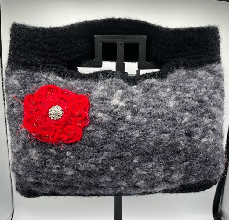 Made By Me Hand Knit and Felted Purse
