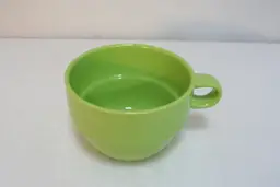Pier 1 Imports Lime Green Ribbed Stoneware Coffee Tea Soup Mug Cup REPLACEMENT