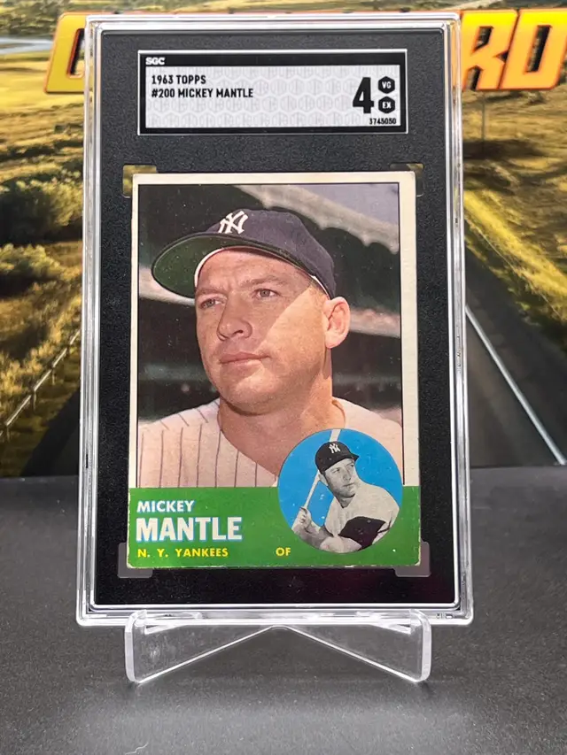 Mickey Mantle 1963 Topps SGC 4