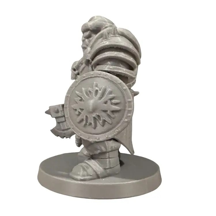 Holiday Orc Warrior – 100mm Fantasy Display Figure – Unpainted FDM Model – Christmas Orc for Painting – RPG Display Piece