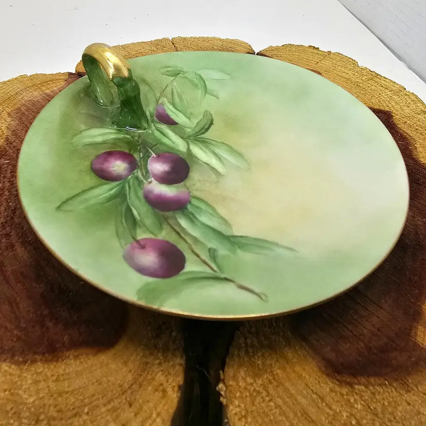 Favorite Bavarian Hand Painted Finger Loop Nappy Dish