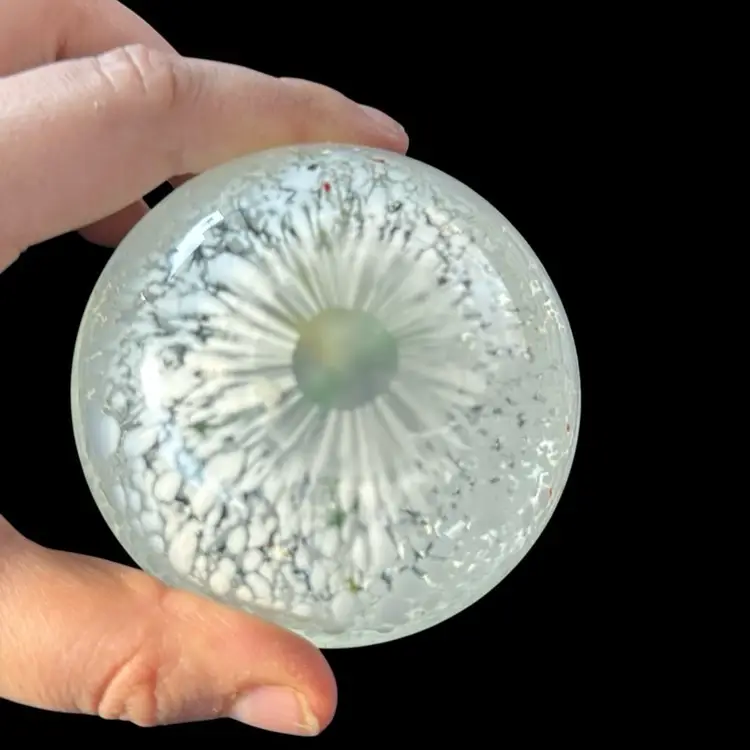 Vintage Flowers In The Snow Paper Weight