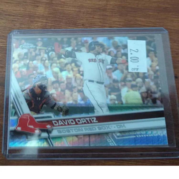 2017 Topps Chrome David Ortiz Prizm Refractor Boston Red Sox