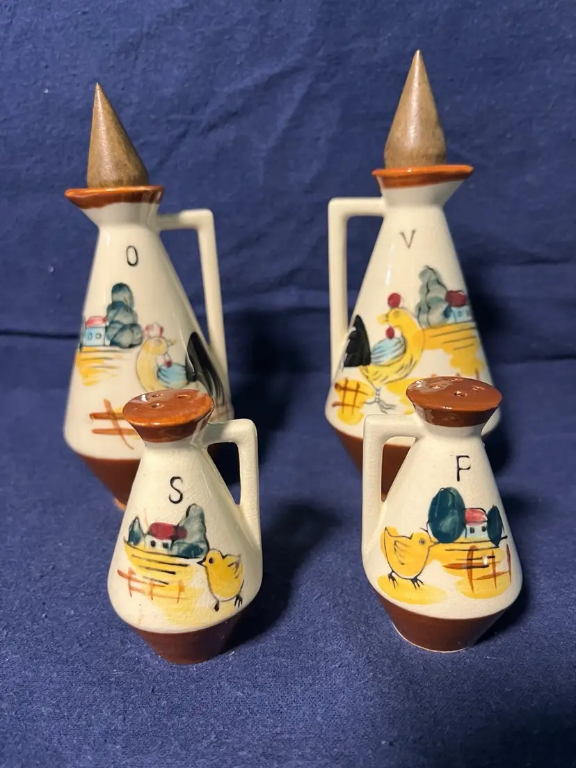 Salt, Pepper, Oil & Vinegar Set