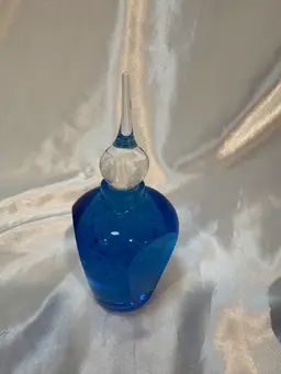 Art Glass Faceted Perfume Bottle