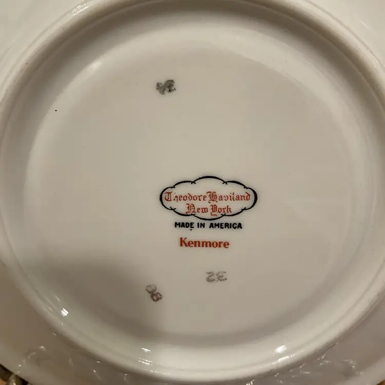 Theo Haviland Floral & Gold Saucer
