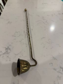 Brass Candle Snuffer Twisted Handle