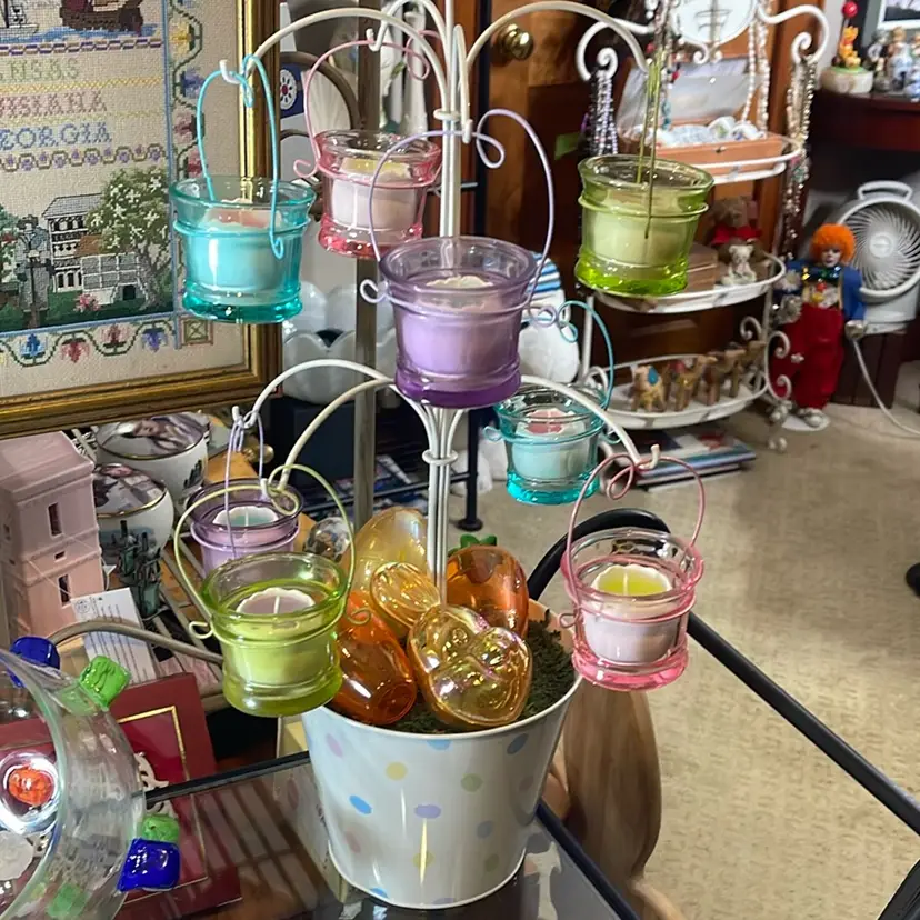 Easter Votive Tree With Egg Votives