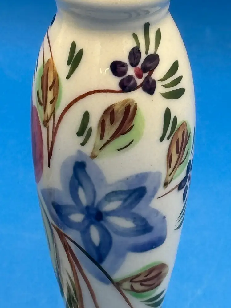 Vintage Blue Ridge Pottery Hand-Painted Floral Salt & Pepper Shakers