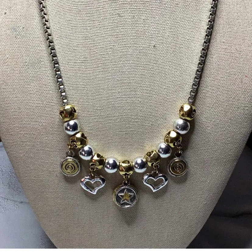 Liz Claiborne Gold And Silver Tone Necklace