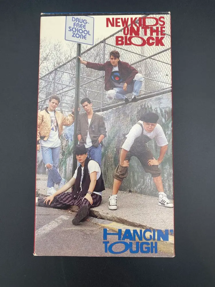 New Kids On The Block Hangin' Tough & Hangin' Tough Live VHS Pair - 1989 CMV