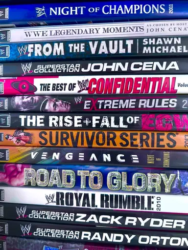 Wrestling DVDs Blu-ray and VHS
